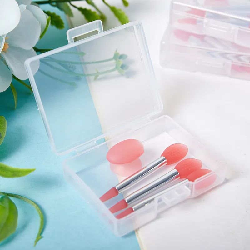 Brosse à lèvres en Silicone, baume à lèvres, masque, avec ventouse, couvercle Anti-poussière, pinceaux de maquillage, brosse à Film pour les lèvres, couvercle Anti-poussière Anti-perte