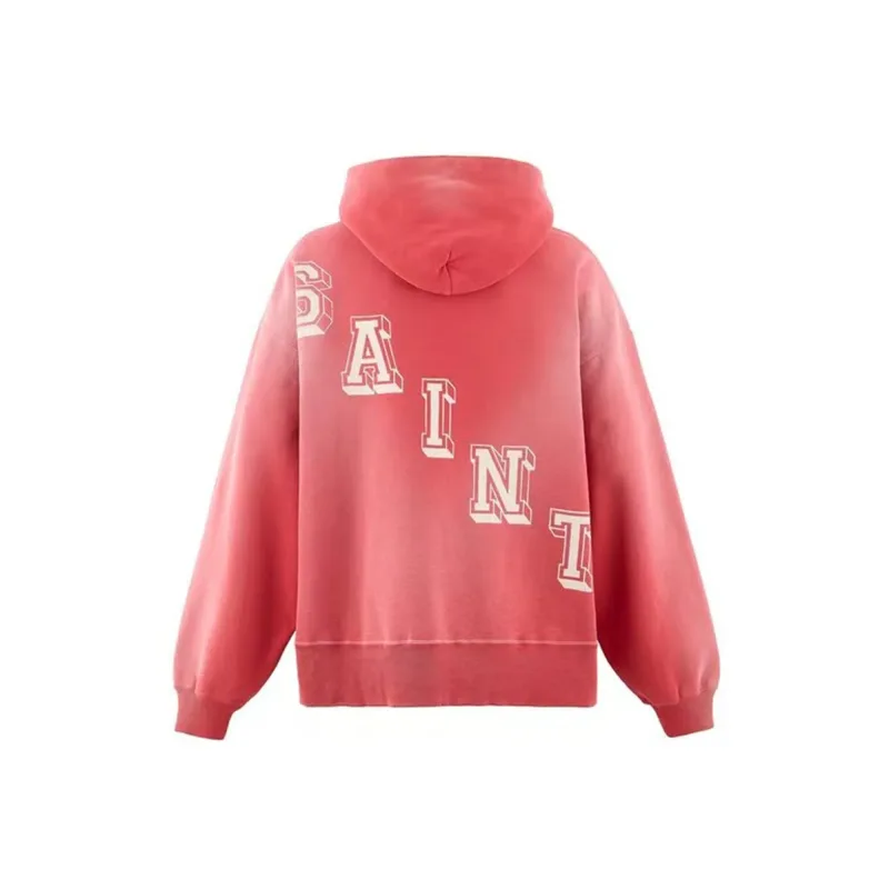 26SS New SAINT Mxxxxxx BABY MICHAEL HOODIE High-Street Oversized Cotton Hooded Sweater Printed Washed Hoodies For Men — image 7
