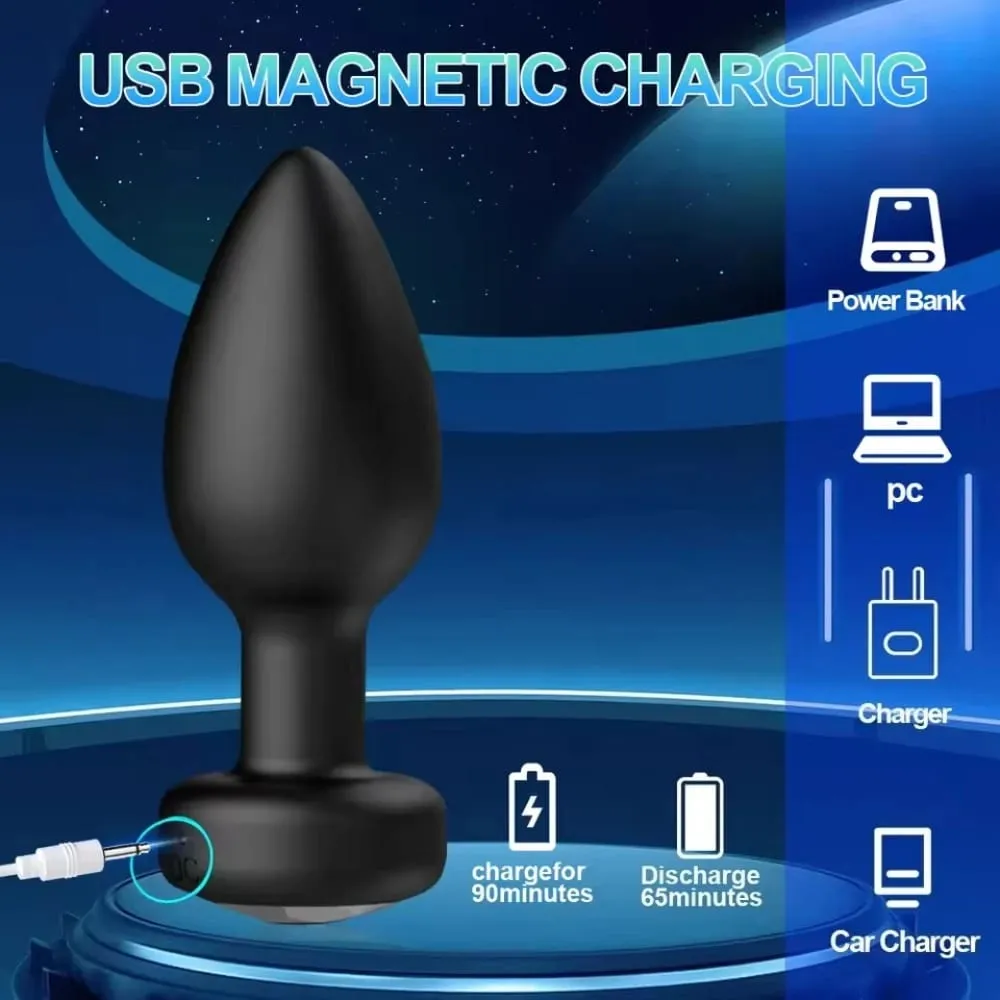 Anal Plug Vibrator for Men Women Butt Plug Men Prostate Massager Female Buttplug Remote Control Adult Sex Toys for Women Men Gay — image 3