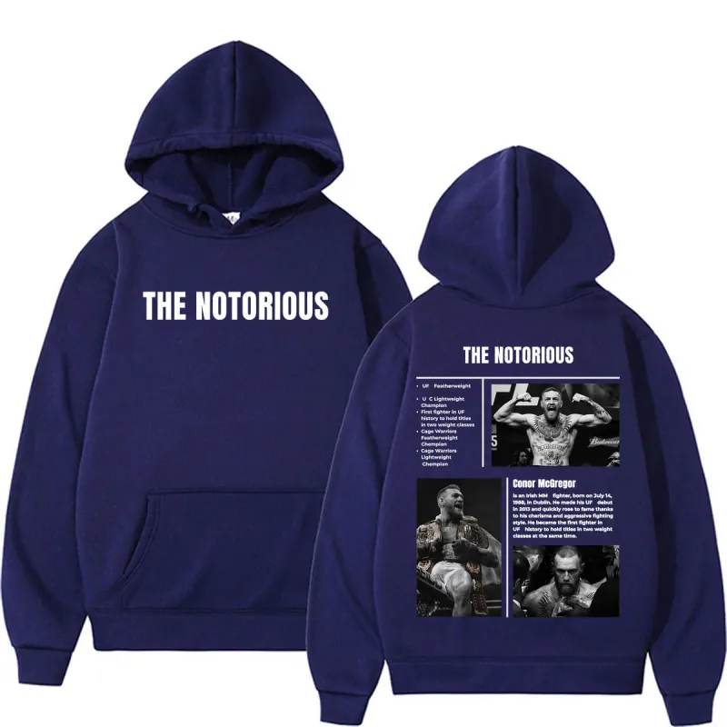 Limited The Notorious Conor McGregor Sweatshirts Men Women Violence Aesthetic Gothic Hoodies Autumn/Winter Long Sleeve Pullovers — image 3