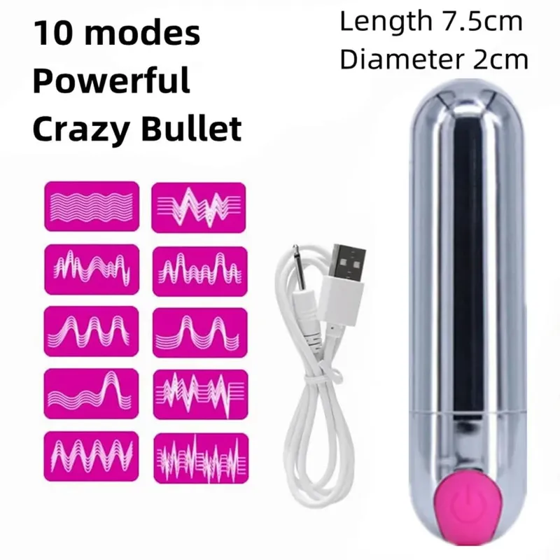 Wand Massager Jumping Egg Bullet Vibrator G-spot Nipple Clitoris Stimulator Adult Sex Toys for Women Dildo Masturbator Sex Shop — image 20