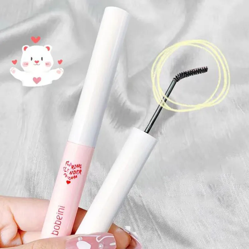 Ultra-fine Mascara Curl Thick Lengthening Eyelash Mascara Waterproof Non-smudge Brown Natural Curling Fine Brush Mascara Makeup