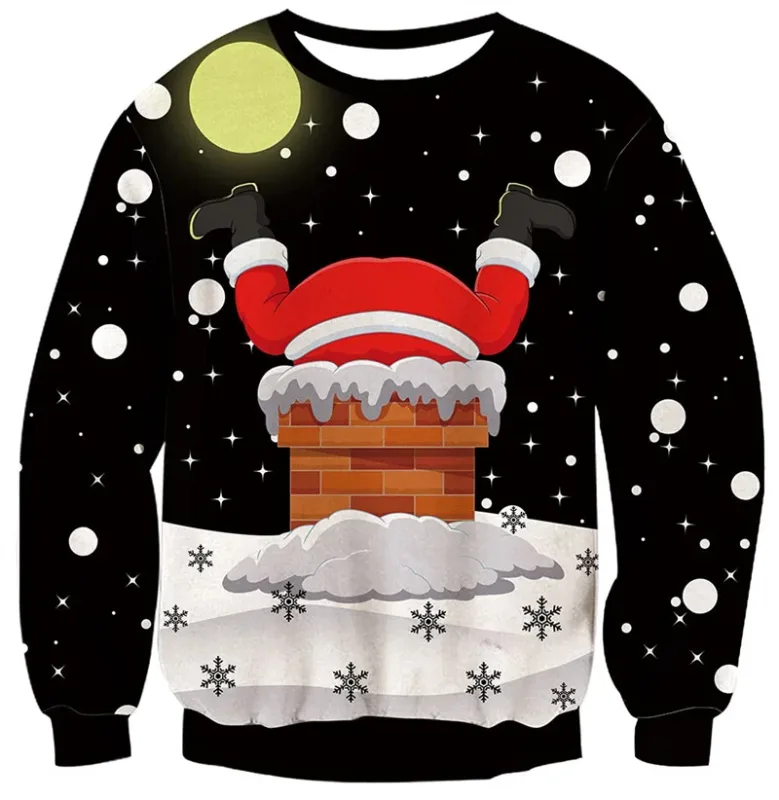 Ugly Christmas Sweater For Men Women Funny Novelty Xmas Sweatshirt 3d Printed Cartoon Animal Long Sleeve Pullover Hoodies Tops — image 16