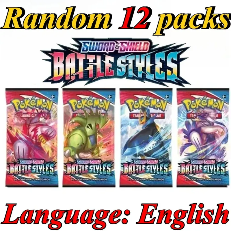 10 πακέτα καρτών Pokémon Bright Stars 151 Prismatic Evolutions PALDEAN FATES English Reinforcement Battle Δώρο κάρτα συναλλαγής — image 15