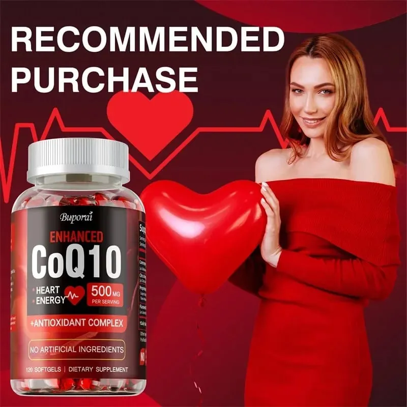 CoQ10-kiegészítő – elősegíti a szív- és érrendszeri és a szív egészségét. Antioxidáns energiát biztosít az általános egészséghez — image 6