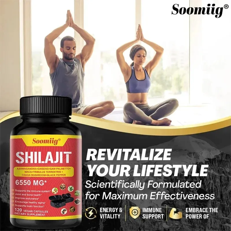 Tiszta Himalájai Shilajit kapszula – Támogatja a csontok és ízületek egészséges öregedését, javítja az állóképességet és az izmok helyreállítását — image 4