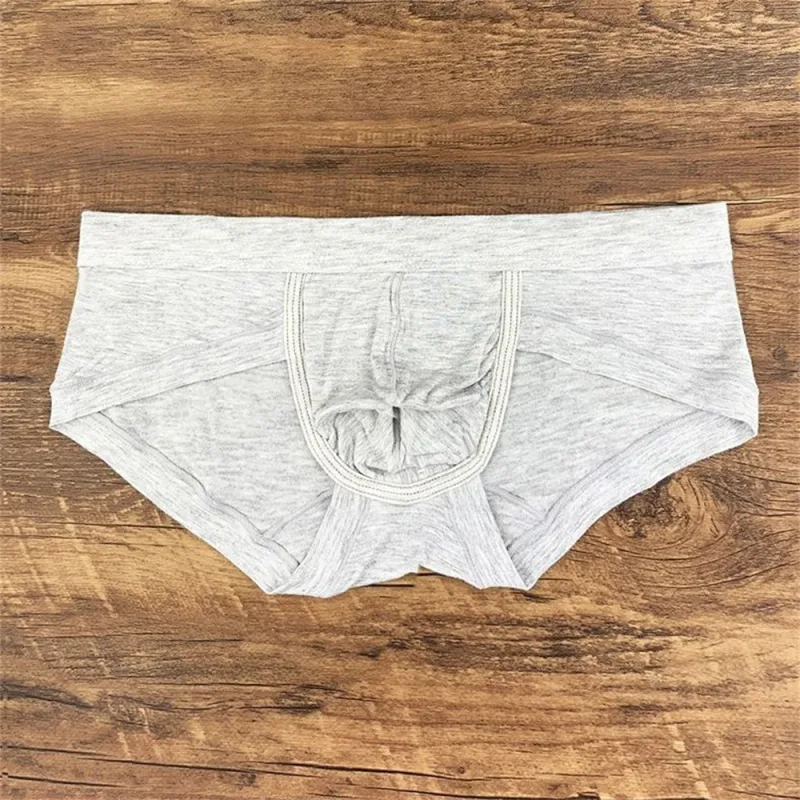 Panlalaking Sexy Modal Pink na Underwear Simple at Kumportableng U Convex Pouch Briefs Low Waist Slim Fit Plus Size Panlalaking Panloob L-XXXL — image 15
