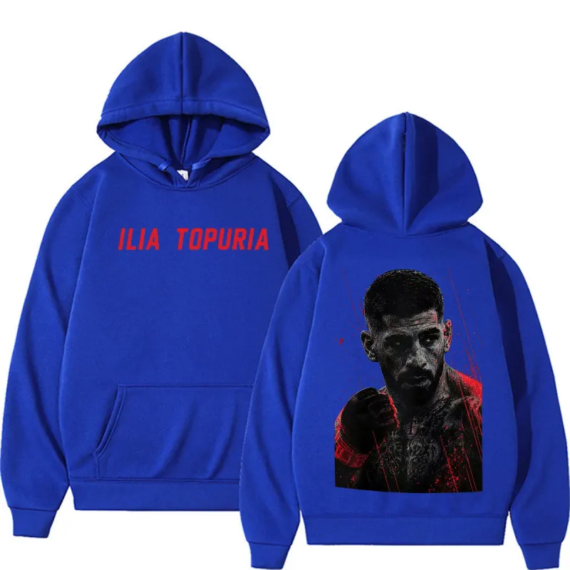 Ilia topuria el matador vintage gráfico hoodies roupas masculinas violência estética camisolas casuais pullovers de lã streetwear — image 10