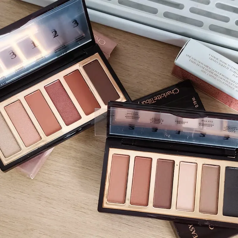 Πολυτελές Μακιγιάζ μάρκας Charlotte Tilbury 6 χρωμάτων Δίσκος σκιάς ματιών 8,2 g ματ μαργαριτάρι φινίρισμα Naked Color Series Beauty Eye Cosmetics — image 3