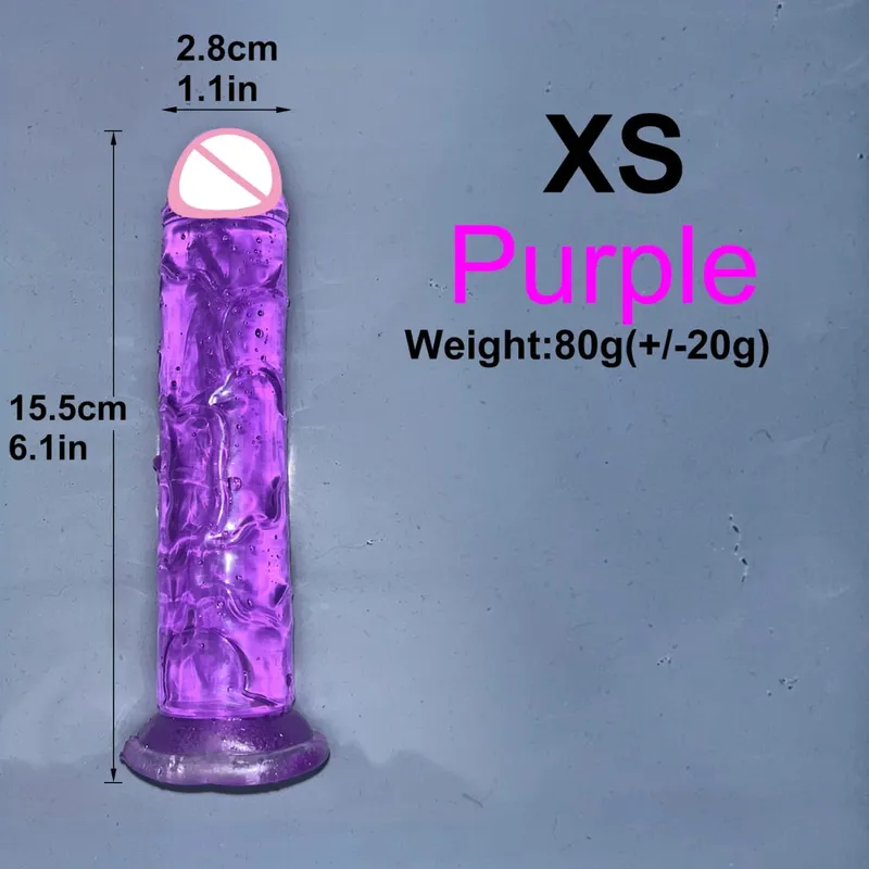 Olcsó 5 színű kis átlátszó vibrátor tapadókorong Jelly Dick női erotikus anális szex játékok Puha klitori hüvelyi maszturbátorok pénisz — image 12