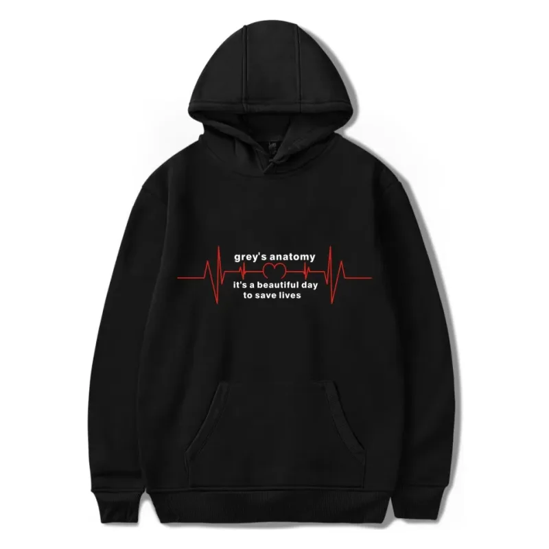 Harajuku Gray's Anatomy Tumblr Greys Anatomy moletom com capuz estampado moletom masculino/feminino confortável moletom adulto/criança — image 8