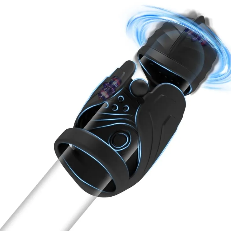 Makk edző kakas férfi maszturbátor 10 üzemmódú vibrátor+csavargó kakas makkstimulátor hordozható zsebes punci pénisz gyakorlat szexjáték