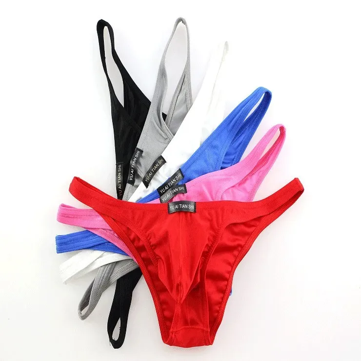 Sexy Underwear Panlalaki Briefs Low Waist Nylon Jockstrap Mini Briefs Bikini Shorts Jockstrap Cueca Underpants Jockmail — image 14