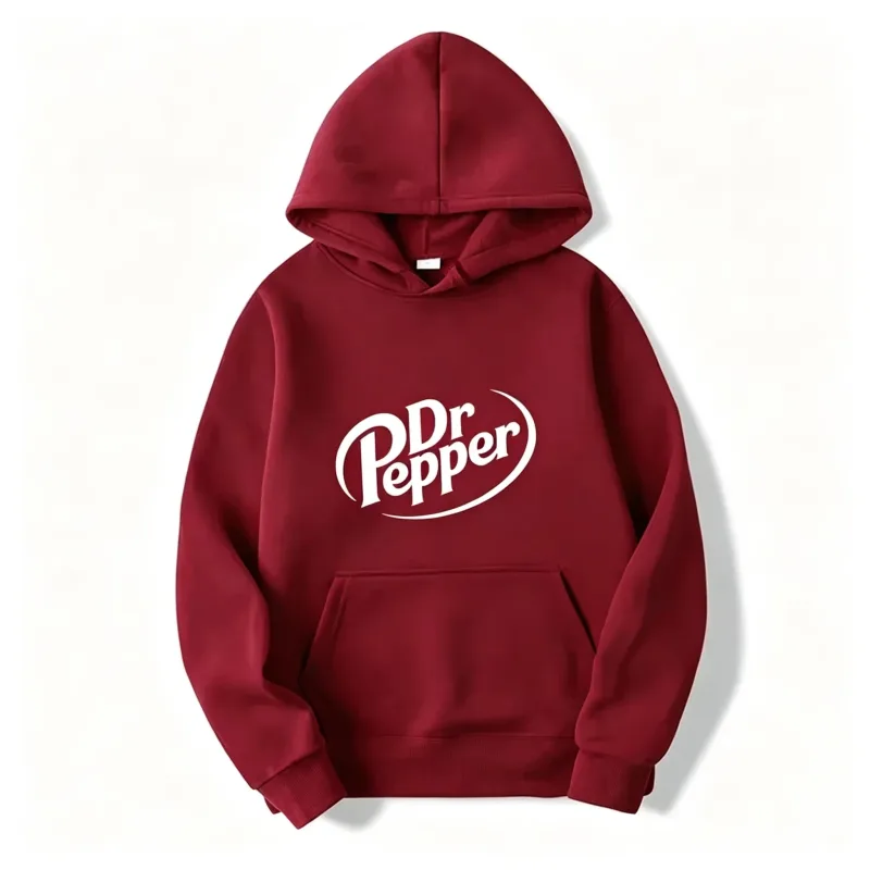 Höstvarm Dr Pepper Letter Tryckt Luvtröjor Gata Män Mode Fleece Sweatshirts Casual Unisex Pullover Toppar Mode Tre — image 10