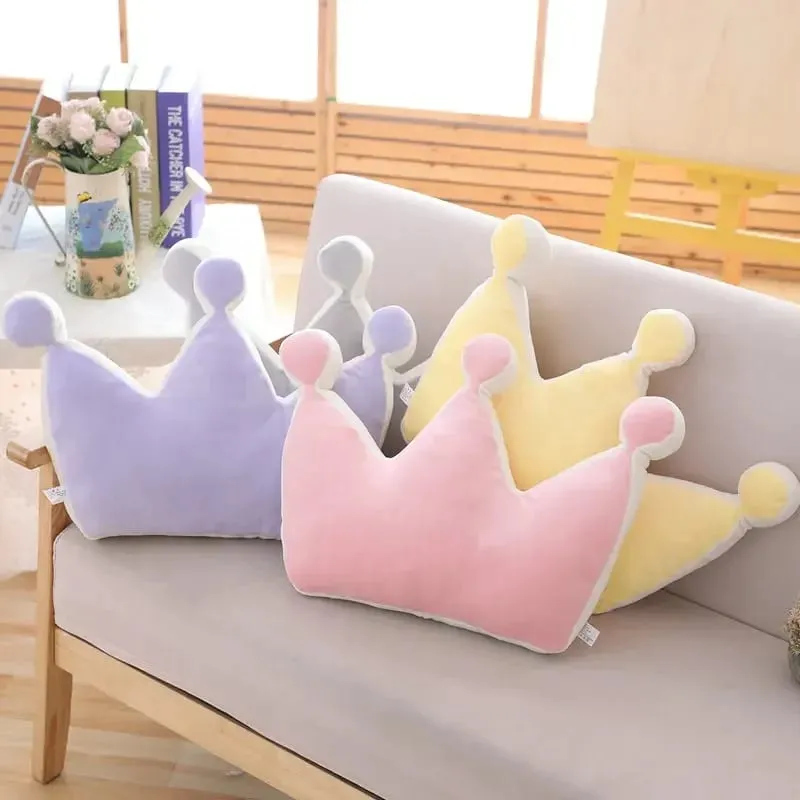 Μαλακό μαξιλάρι Princess Crown Γεμισμένο Μαξιλάρι ύπνου για κορίτσι Διακόσμηση καναπέ δωματίου Rainbow Cloud Star celebrity Studio Cushion Δώρο για εκείνη — image 6