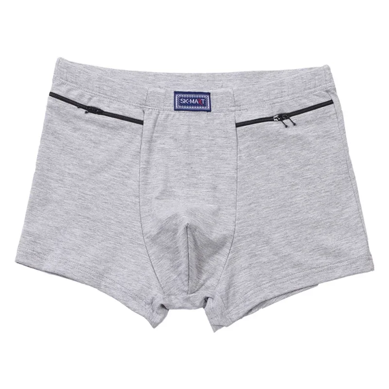 Herrfickor Underkläder Stöldskyddsbyxor Boxertrosor,två dragkedjor Fickor Bomullskalsonger,Boxershorts för herr,byxshorts 3256802472559571 — image 6