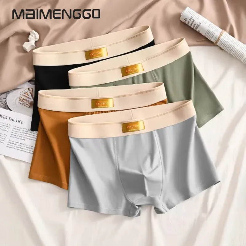 남성 속옷 코튼 BoxerShorts Hombre 팬티 남자 통기성 속옷 섹시한 스포츠 컴포트 남성 복서 대형 L-7XL — image 2
