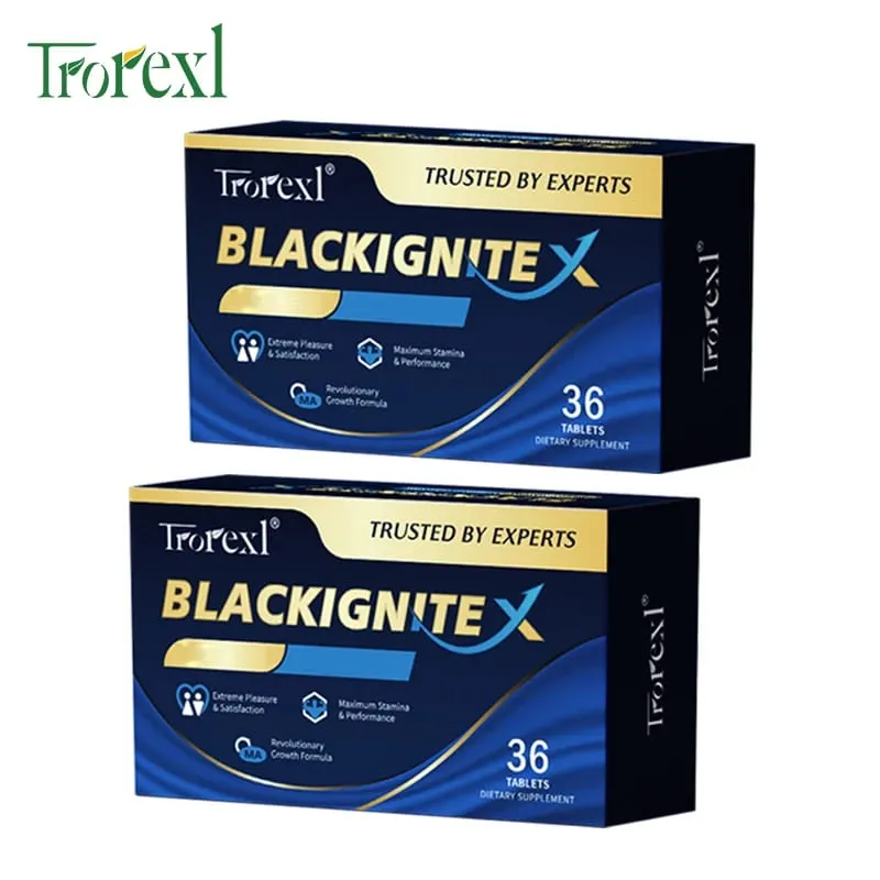 BlackIgnite X Tablets Oyster & Ginseng Supplement Enhancer Strength Extended Activity for Confident Performance