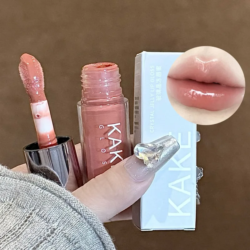 מראה שפתון נוזלי לחות ג'לי חום מים Light Lip Glaze סקסי ליפ גלוס עמיד לאורך זמן גוון שפתיים עירום איפור קוסמטיקה — image 5