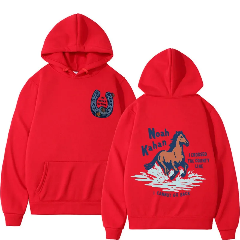 Noah Kahan The Great Divide Tour 2026 Graphic Hoodies Lalaki Babae Fashion Damit Pullover Casual Oversized Winter Sweatshirt — image 2