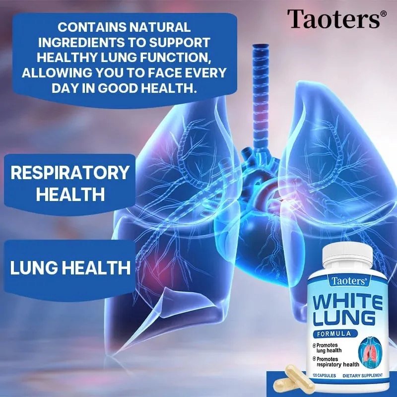 White Lung - with Quercetin Bromelain Vitamin D K Lung Cleansing and Detoxification Supports Lung and Respiratory Health — image 6