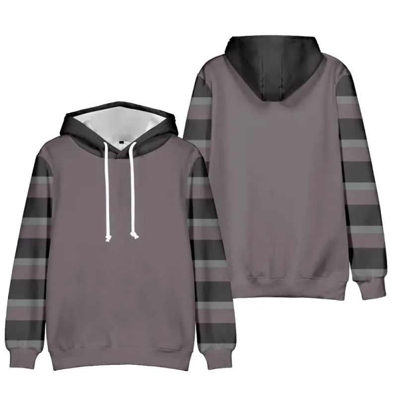 2024 moda impressa listrado padrão pulôver masculino casual simples oversized solto hoodie rua design harajuku moletom masculino