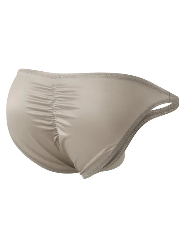 Cuecas de ginástica masculinas de cintura baixa, roupa íntima de cetim suave para treinamento esportivo, musculação, ultrafina, secagem rápida, treino de fitness, levantamento de bunda — image 17
