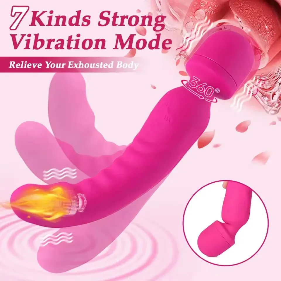 Thrusting Dildo Vibrator Female Powerful Vagina Massager AV Magic Wand G Spot Clitoris Stimulator Adults Sex Toys for Women 18+