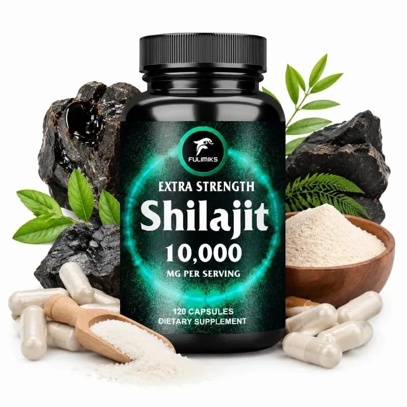 Fulimiks Shilajit 10000mg Caapsules with Pure Himalayan Extract & Fulvic Acid Support Daily Vitality Stamina Overall Health — image 2