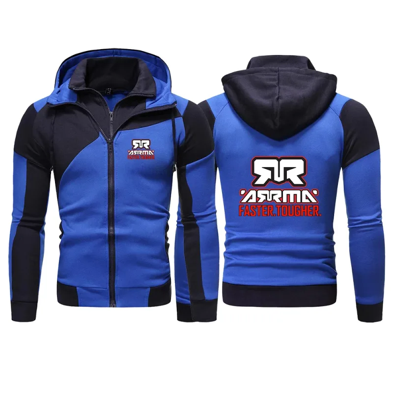 Rc Le sweat-shirt à capuche à rayures multicolores pour hommes convient à la veste à capuche de printemps et d'automne — image 4