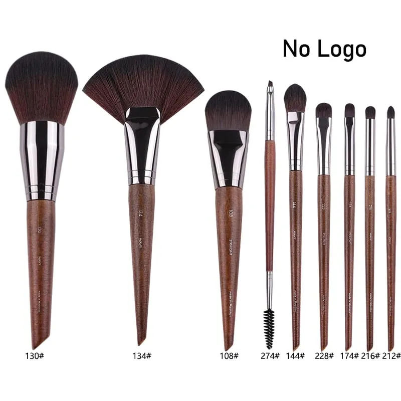 Ensemble complet de pinceaux de maquillage pour les yeux en bois naturel, kit de maquillage Pro pour fard à paupières, surligneur, sourcils, lèvres, cils, pratique — image 32