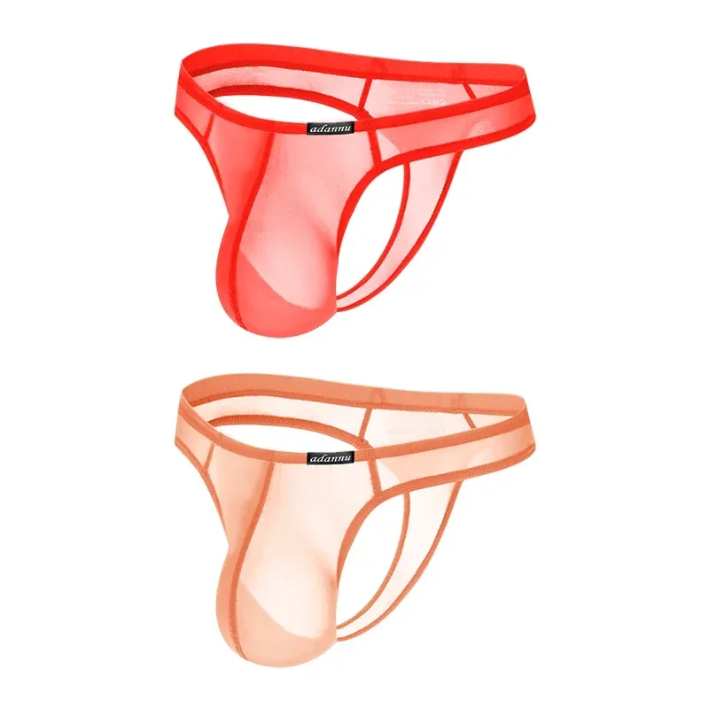 Ultra Thin Sheer Briefs Men Underwear Cooling Knickers Low Rise Bulge Pouch Underpants Soft Mesh Panties Male Thong Pants — image 28