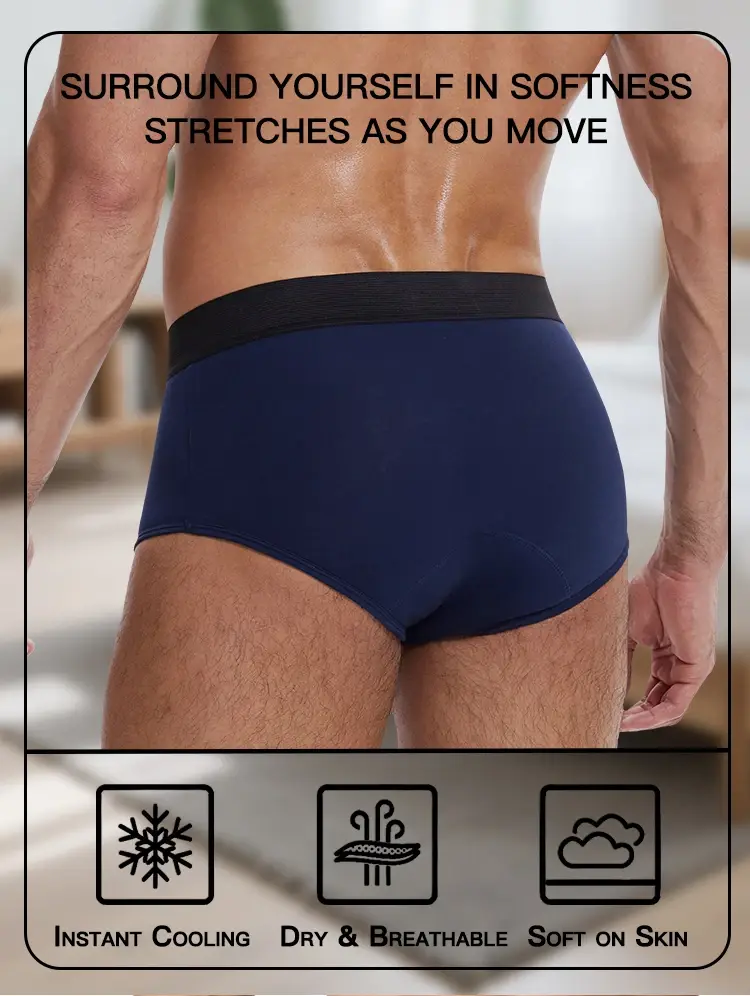 Overnight Urinary Men Boxers Ultra-Absorbent Panties Incontinence Underwear Maximum Absorbency Briefs Leak Proof Cotton Shorts — image 13