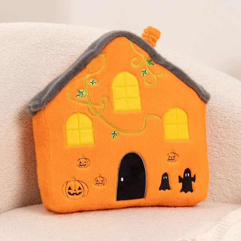Νέο Creative Halloween Ghost Plushie Soft Toy Pumpkin House Μαξιλάρι βελούδινο Αστείο τρομακτικό διακοσμητικό μαξιλάρι για πάρτι για το σπίτι — image 9