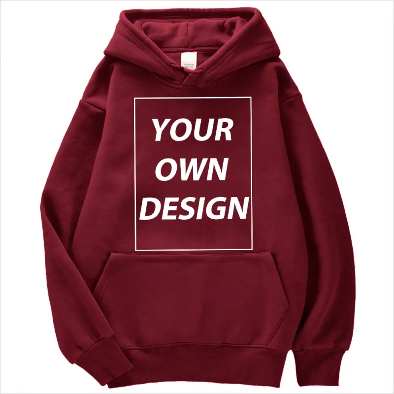 Customized DIY Print Lalaki Babae Autumn Winter Hoodies Casual Classic Pullover Simple Comfy Streetwear Soft Warm Sports Clothing — image 16