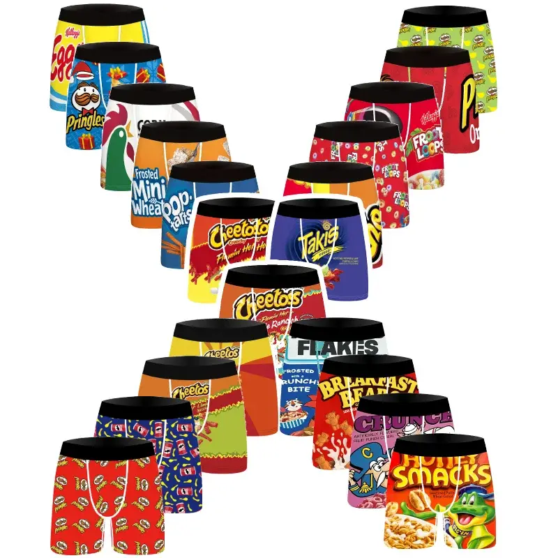 3-pack Fashionabla boxershorts för män, bekväma, mjuka, fashionabla, tryckta, avslappnade och mångsidiga herrunderkläder 3256813065858825 — image 7