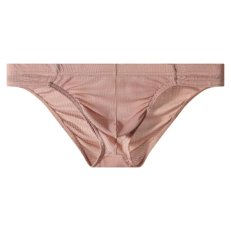 Men's Summer Ultra-thin Boxers Briefs Ice Silk Seamless Underwear Sexy Lingerie Underpants Shorts Breathable Panties