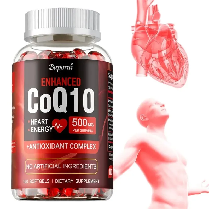 CoQ10-kiegészítő – elősegíti a szív- és érrendszeri és a szív egészségét. Antioxidáns energiát biztosít az általános egészséghez — image 1