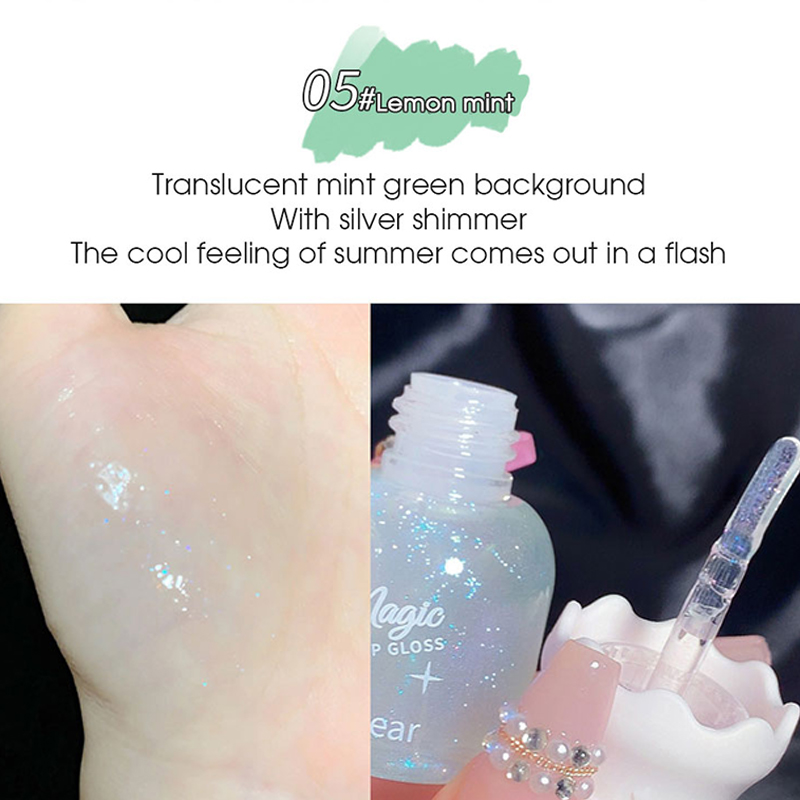Butterfly shaped milk can lip balm moisturizes and moisturizes the mirror surface with a shimmering and pouty lips