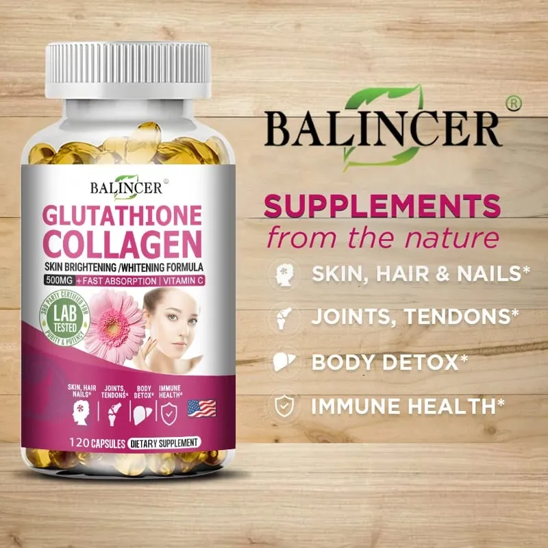 Glutathione Supplements - Collagen Booster Antioxidant Support Liver Detoxification Skin Whitening and Brightening — image 5