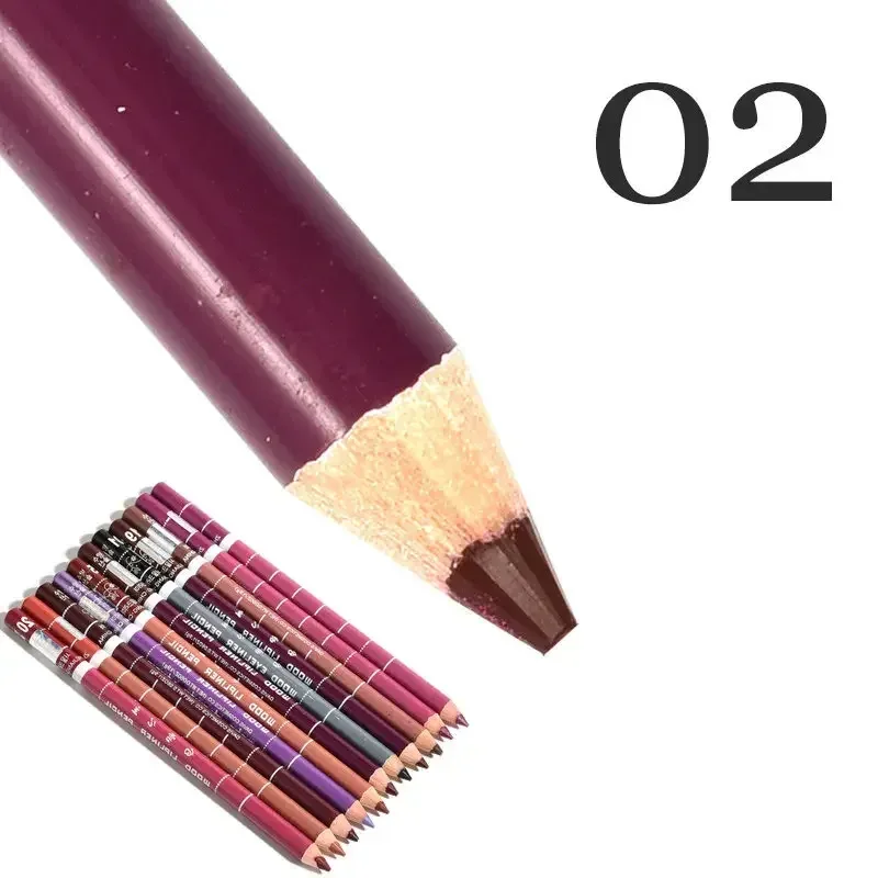 28Color Antifouling Lip Liner Professzionális rúzstoll Precise Waterproof Lip Outline Ceruza ajak smink Tartós szemceruza Krémes — image 13