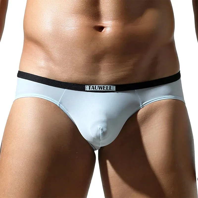 Men's Low-Rise U-Pouch Ice Silk Thin Breathable Transparent Men's Briefs