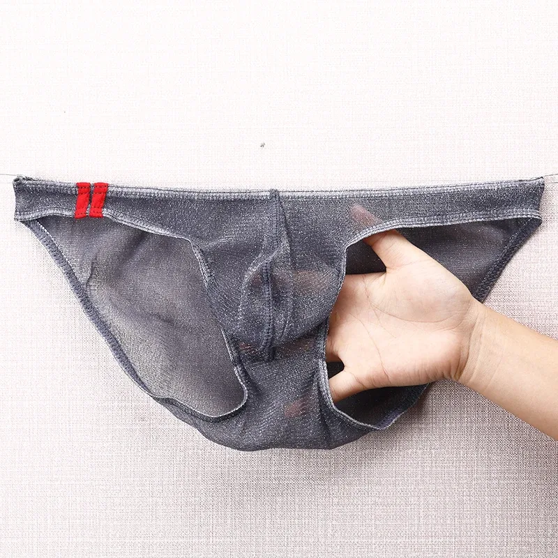 Men's Underwear Briefs Ultra Thin Low Rise Mesh Breathable Panties — image 16