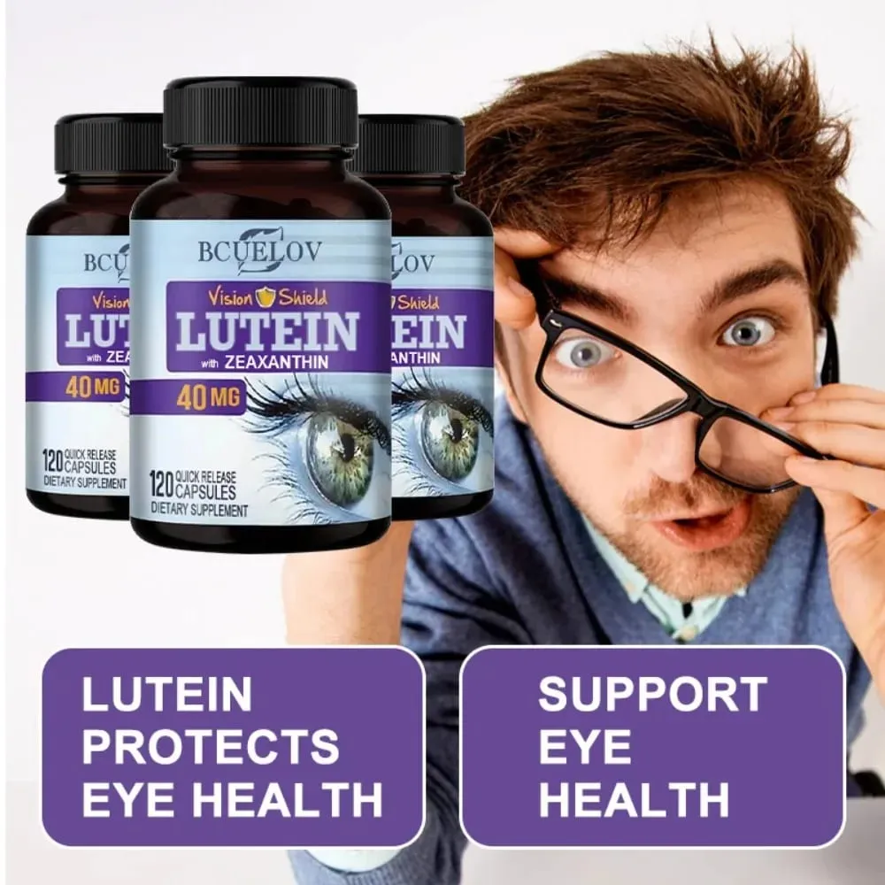 Lutein and Zeaxanthin Capsules 40mg Per Serving | Essential Eye Vitamins & Vision Health Dietary Supplement — image 6