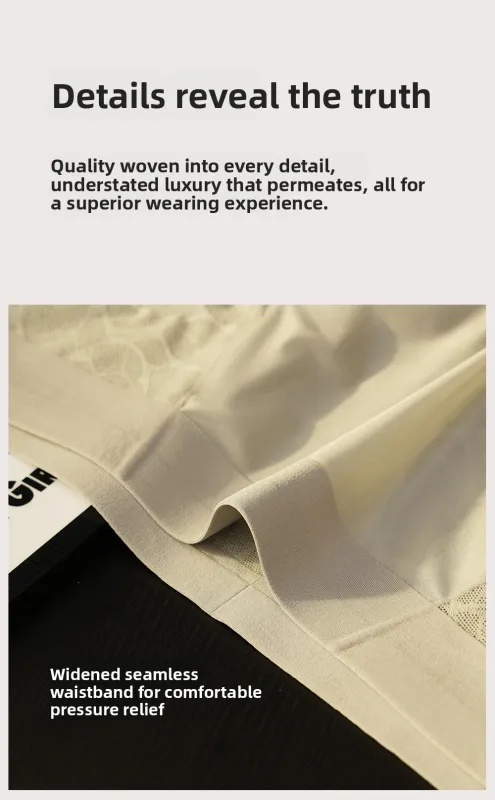 Sem costura jacquard homens triângulo roupa interior de seda gelo fina respirável calcinha de secagem rápida cuecas masculinas sexy u bulge bolsa