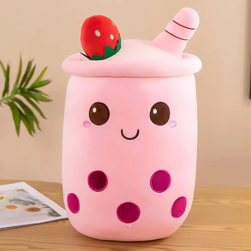 Cute Stuffed Boba Plush Bubble Tea Food Milk Cup Plushie Pillow Soft Kawaii Hugging Plush Toys Gifts for Kids — image 10