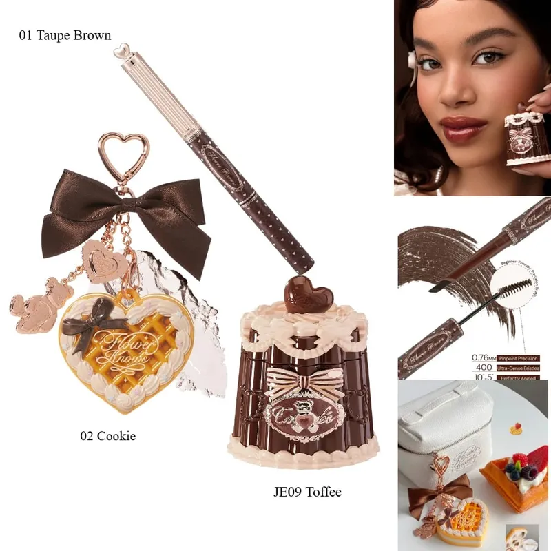 פרח יודע Sweetie Bear שפתון מיני הגדרת אבקת גבות סט עמיד למים עמיד למים כתם — image 8