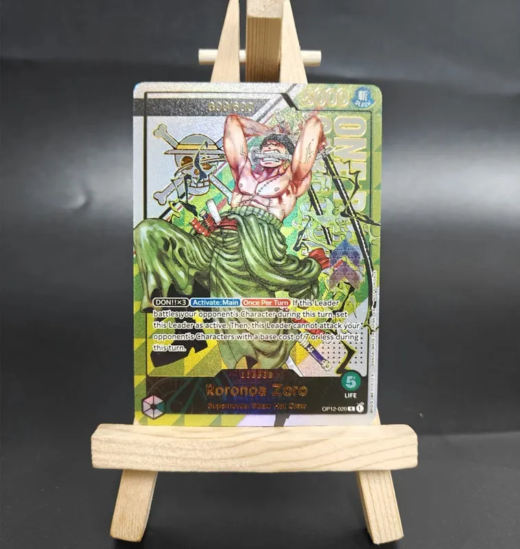 עשה זאת בעצמך One Piece Card Game Treasure Cup Roronoa Zoro OP12-020 בסידרה 1/600 600/600 אוסף כרטיסי אנימה באנגלית
