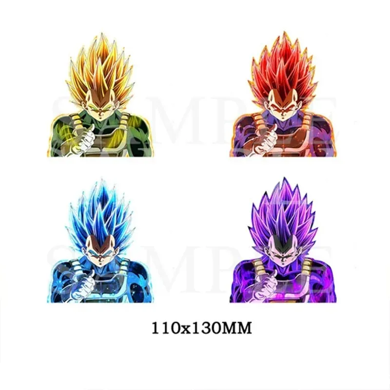 Autocollant lenticulaire 3D Anime Goku Vegeta, décalcomanies imperméables pour voiture, réfrigérateur, planche à roulettes, etc. cadeaux pour enfants — image 11