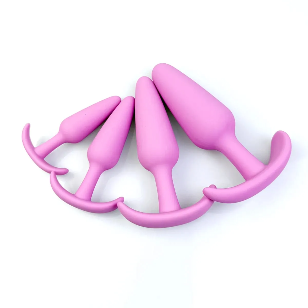 Four different sizes of silicone plugs Prostate massage anal dilators adult masturbation sexual health adult couples sex toy — image 6